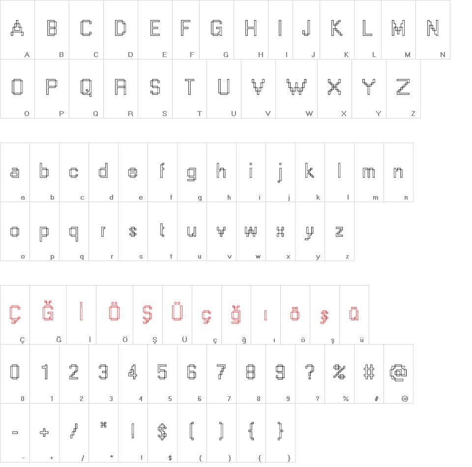 Windows Outline font